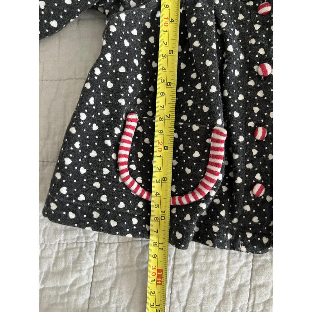 Rainbow Tag Gymboree Black/Red/White Hearts & Stripes Tunic Sweater Top - Picture 5 of 6